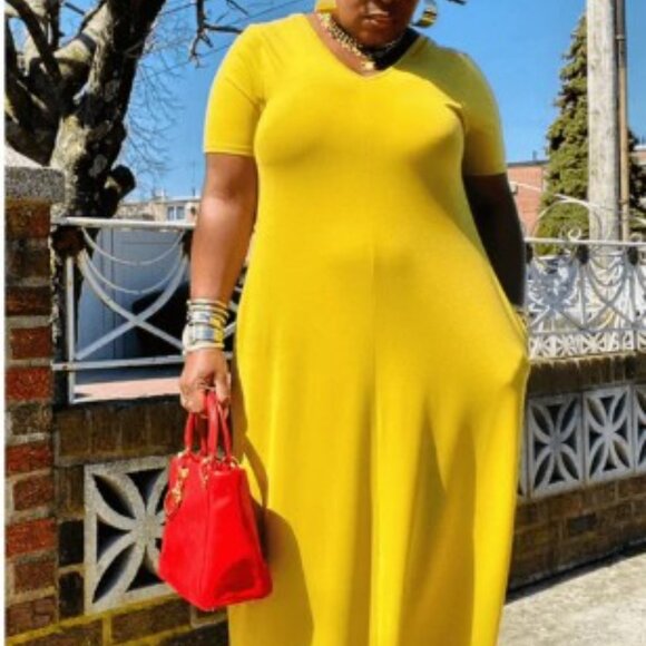 Maxi T-Shirt Dress Plus - Picture 1 of 2